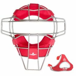 All-Star FM25TILUC Titanium Lightweight UltraCool Traditional Catchers Facemask -Cheap Baseball Store AllStarFM25TILUCTitaniumLightweightUltraCoolTradtionalMaskScarlet 27087.1595967382