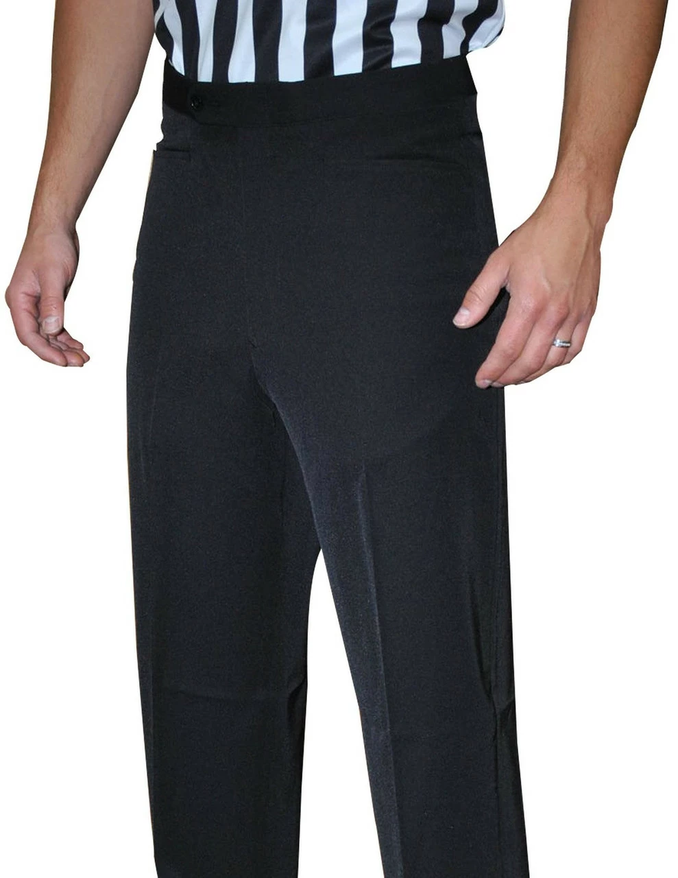 Smitty Black Pleated Basketball Referee Pants 3 Smitty Black Pleated Basketball Referee Pants
