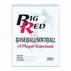 Big Red Scorebooks Baseball/Softball 18 Player Scorebook