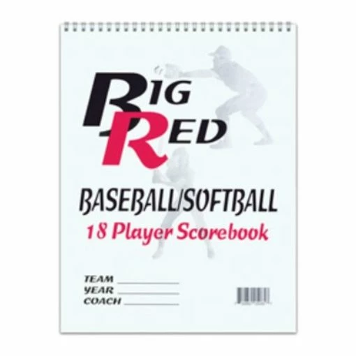 Big Red Scorebooks Baseball/Softball 18 Player Scorebook -Cheap Baseball Store BigRedBaseballScorebook 99994.1596128007