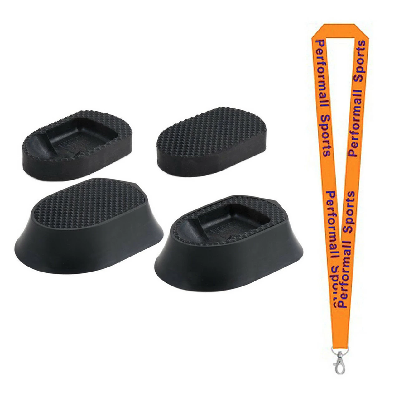 Champion Sports Bundle: Toe-Tal 4-IN-1 Kicking Tee Black With 1 Performall Lanyard KTT41-1P