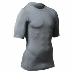 Champro Half Sleeve Compression Shirt -Cheap Baseball Store HALF SLEEVE COMPRESSION SHIRT Silver 37993.1594143533