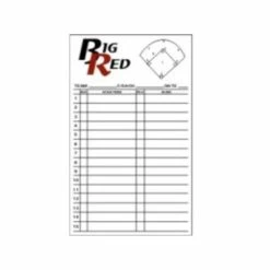 Big Red Scorebooks Baseball/Softball Line Up Cards