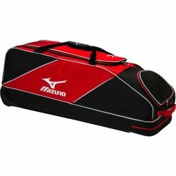 Mizuno Classic Team Wheeled Bag -Cheap Baseball Store Mizuno360235ClassicWheeledBagRed 68743.1596123465