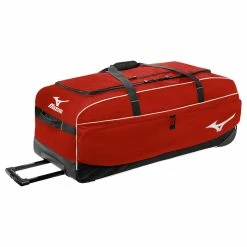 Mizuno MX Equipment Wheeled Bag -Cheap Baseball Store MizunoMXEquipmentBagRed 40806.1596123582