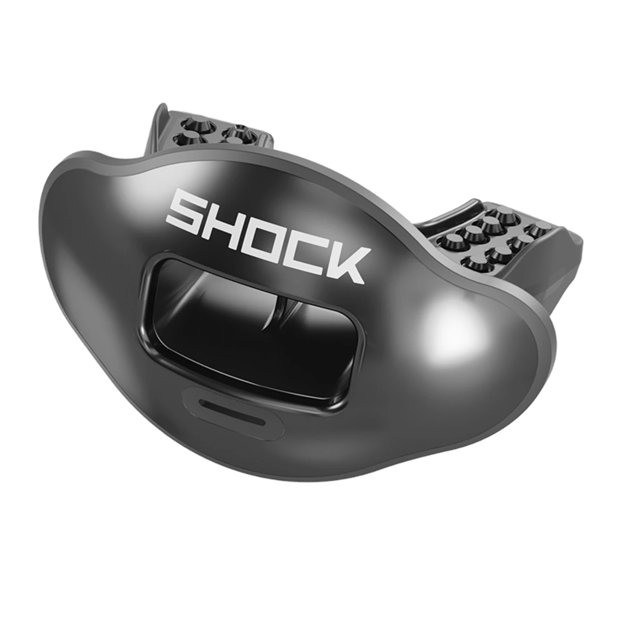 Shock Doctor Chrome Black Solid Max AirFlow Football Mouthguard